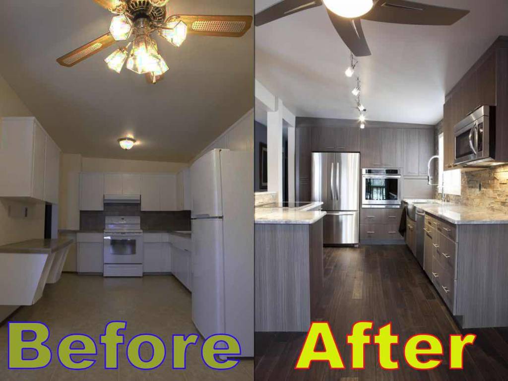 Kitchen Before and After - ASC Services Ltd.