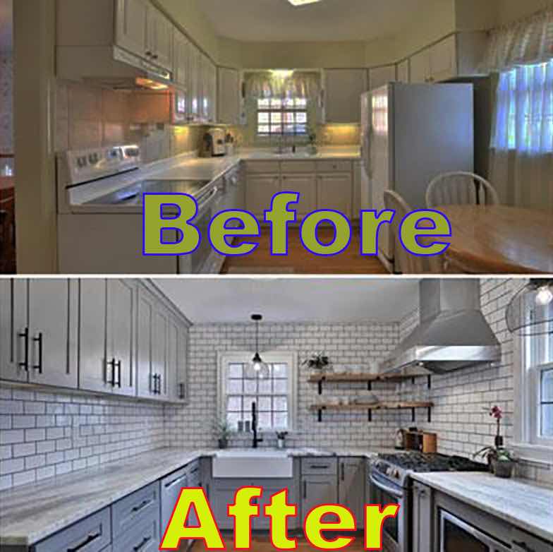 Kitchen Before and After - ASC Services Ltd.